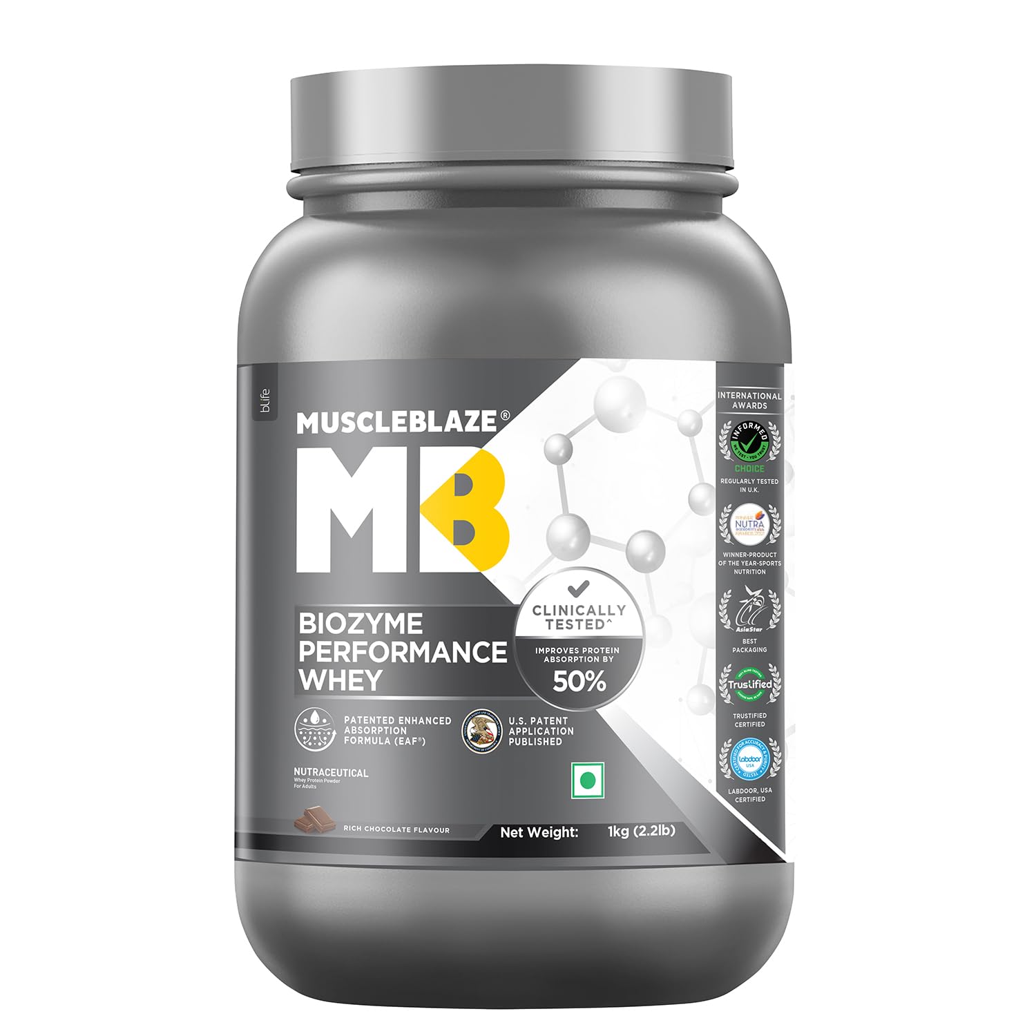MuscleBlaze Biozyme Performance Whey