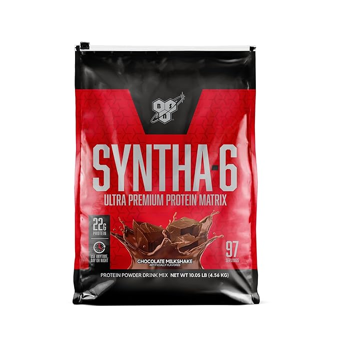 BSN SYNTHA-6 Protein Powder-Chocolate Milkshake,10.05 lb (97 Servings) 4.56 KG