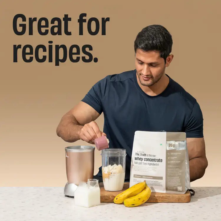 The Whole Truth Unflavoured Raw Whey Protein Concentrate 26 g Pack of 1 KG