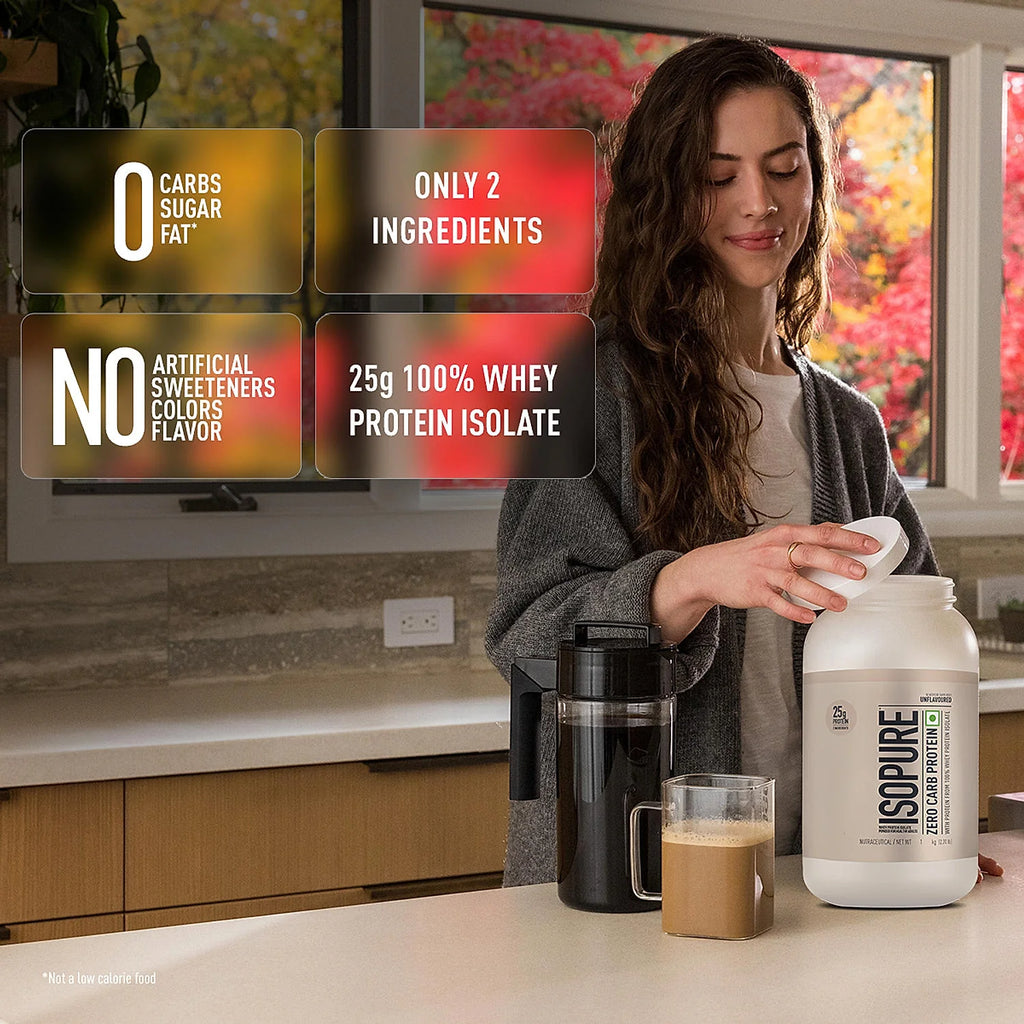 Isopure Unflavored Protein Powder – 1 kg,  Zero-carb