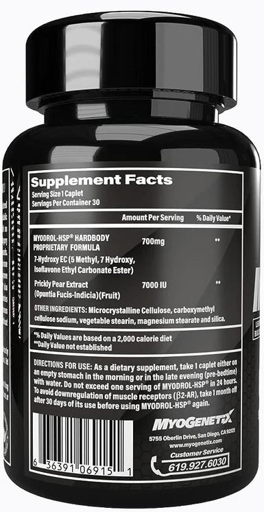 Myogenetix Myodrol-HSP Platinum -The One & Only Original Muscle Creator -30 Caplets