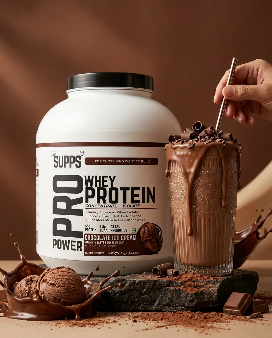 The Supps 100% Whey Protein Concentrate + Isolate | 25g Protein | Best for Athletic Performance