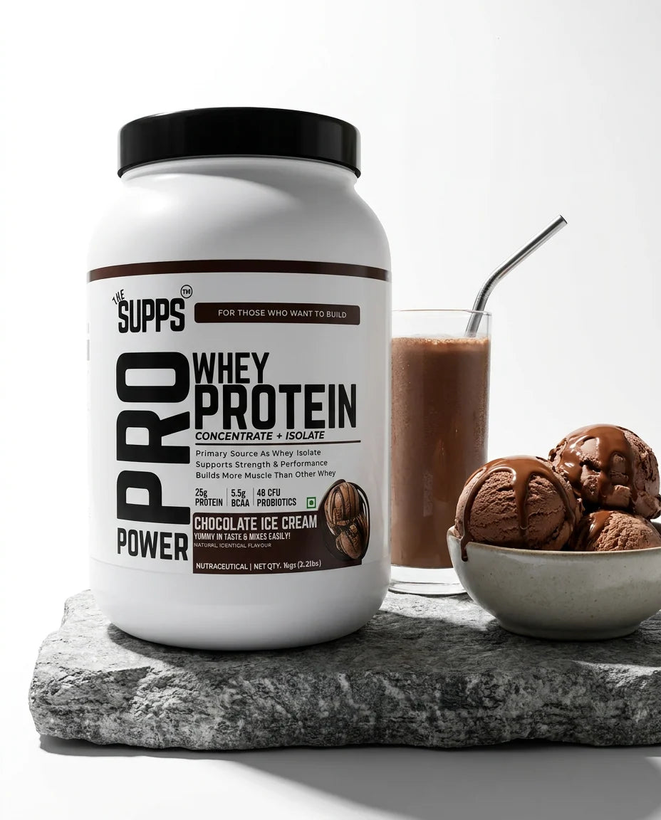 The Supps 100% Whey Protein Concentrate + Isolate | 25g Protein | Best for Athletic Performance