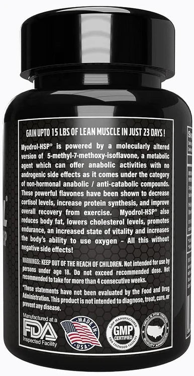 Myogenetix Myodrol-HSP Platinum -The One & Only Original Muscle Creator -30 Caplets