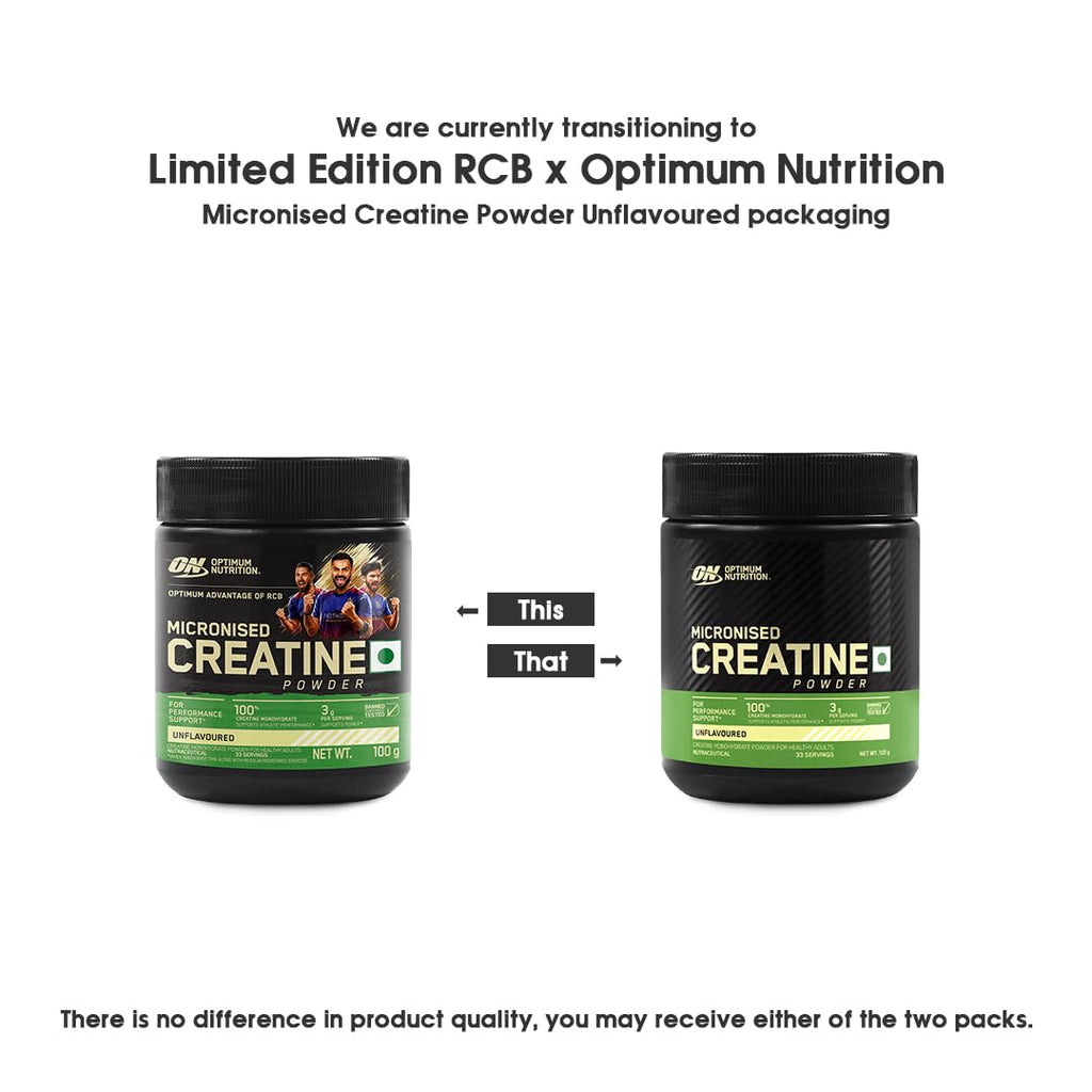 Optimum Nutrition Micronized Creatine Powder | Unflavoured|100 g