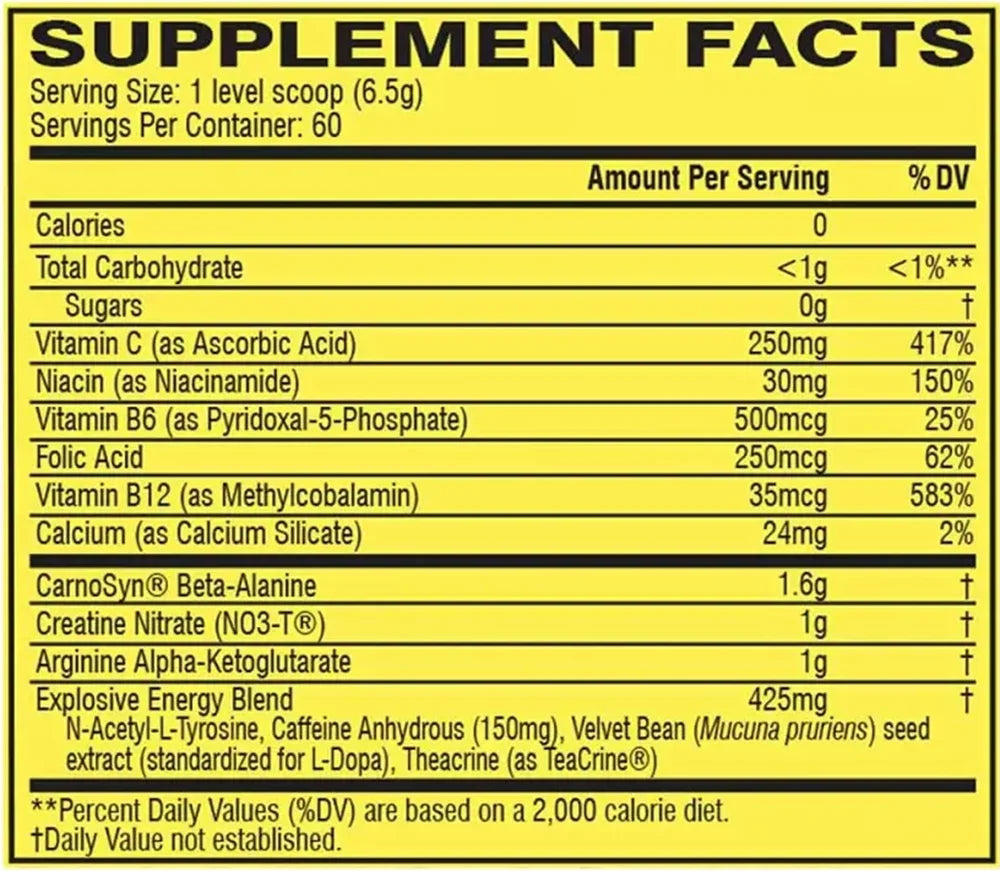 C4 Original Pre Workout Powder 60 servings