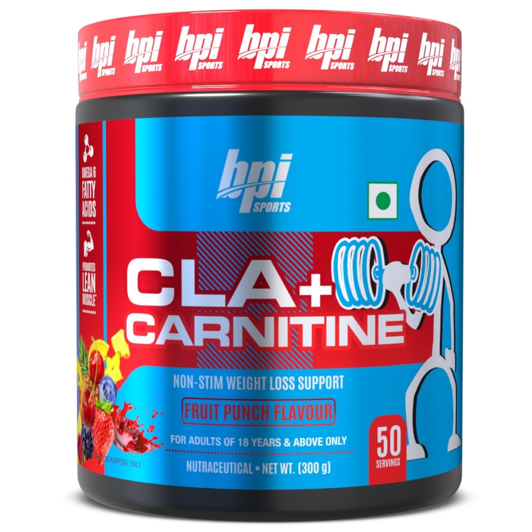 BPI Sports CLA + Carnitine | 300 gms | 50 servings | Fruit Punch