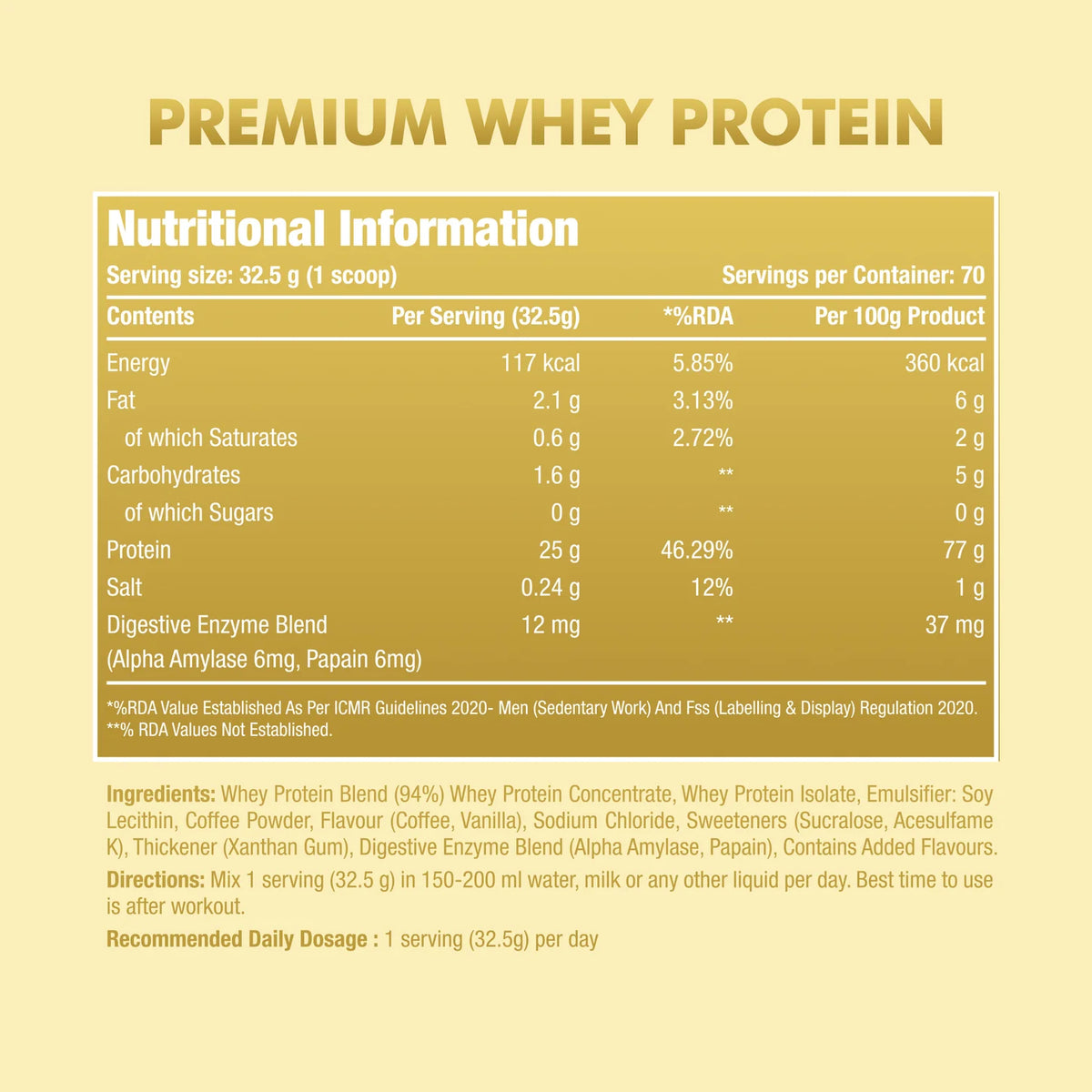 One Science Premium Whey Protein | 2.27kgs | Chocolate Charge
