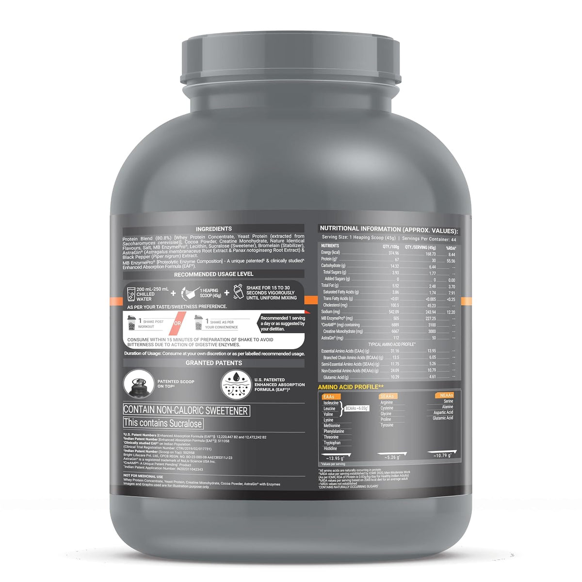 MuscleBlaze Biozyme Whey PR Protein Powder
