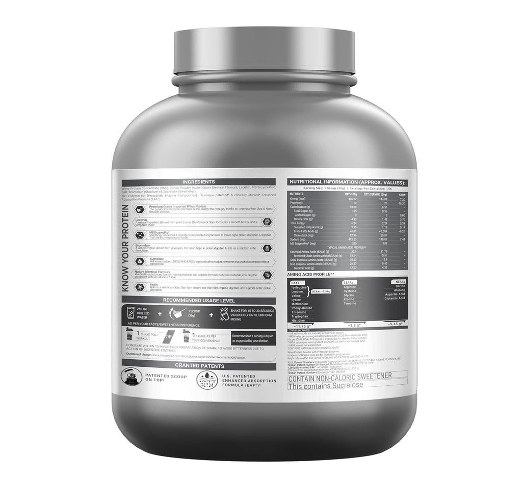 Muscleblaze Biozyme Performance Whey 2 kg & Creatine 100g Combo