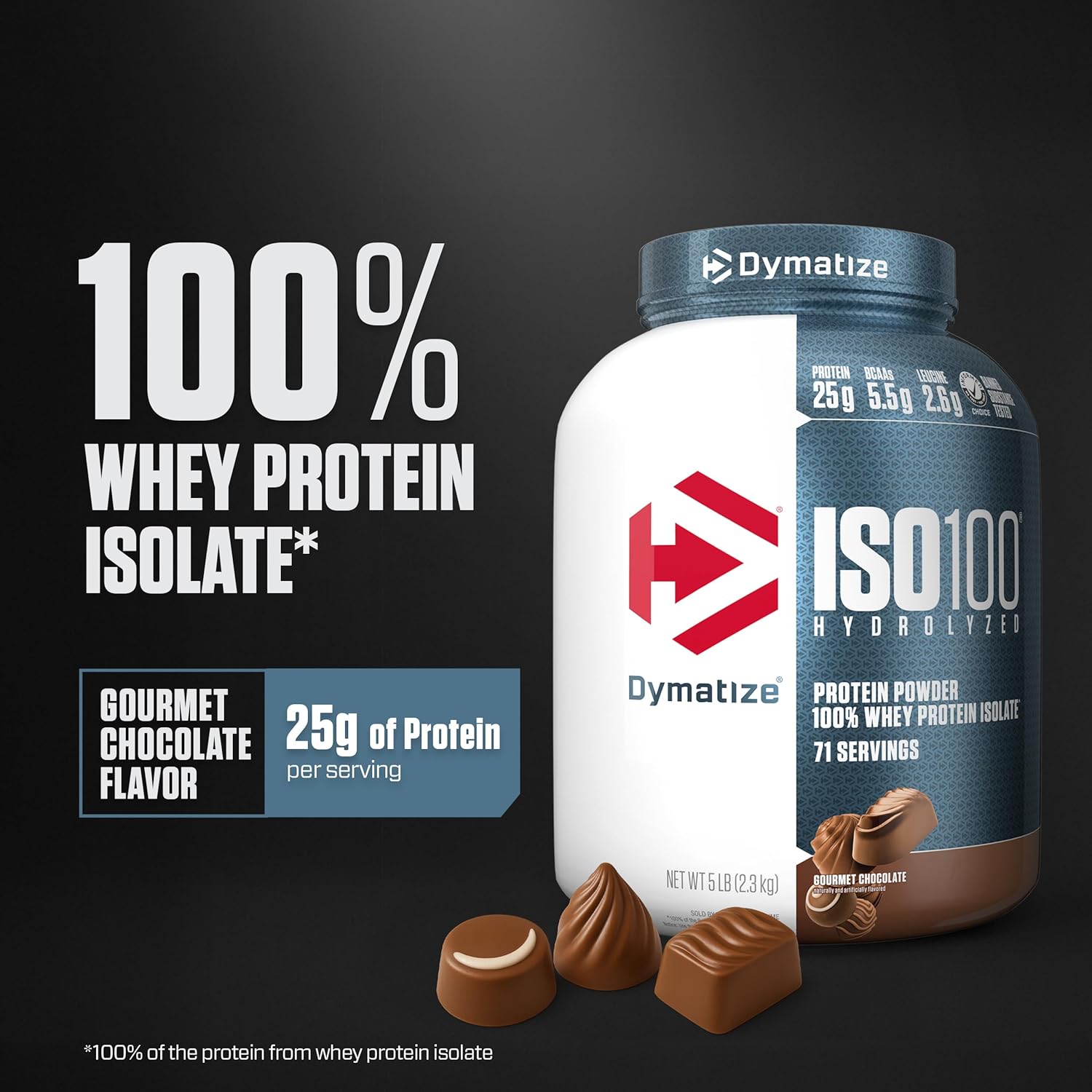 Dymatize ISO 100 Whey Protein Isolate Powder | 2.3 kg