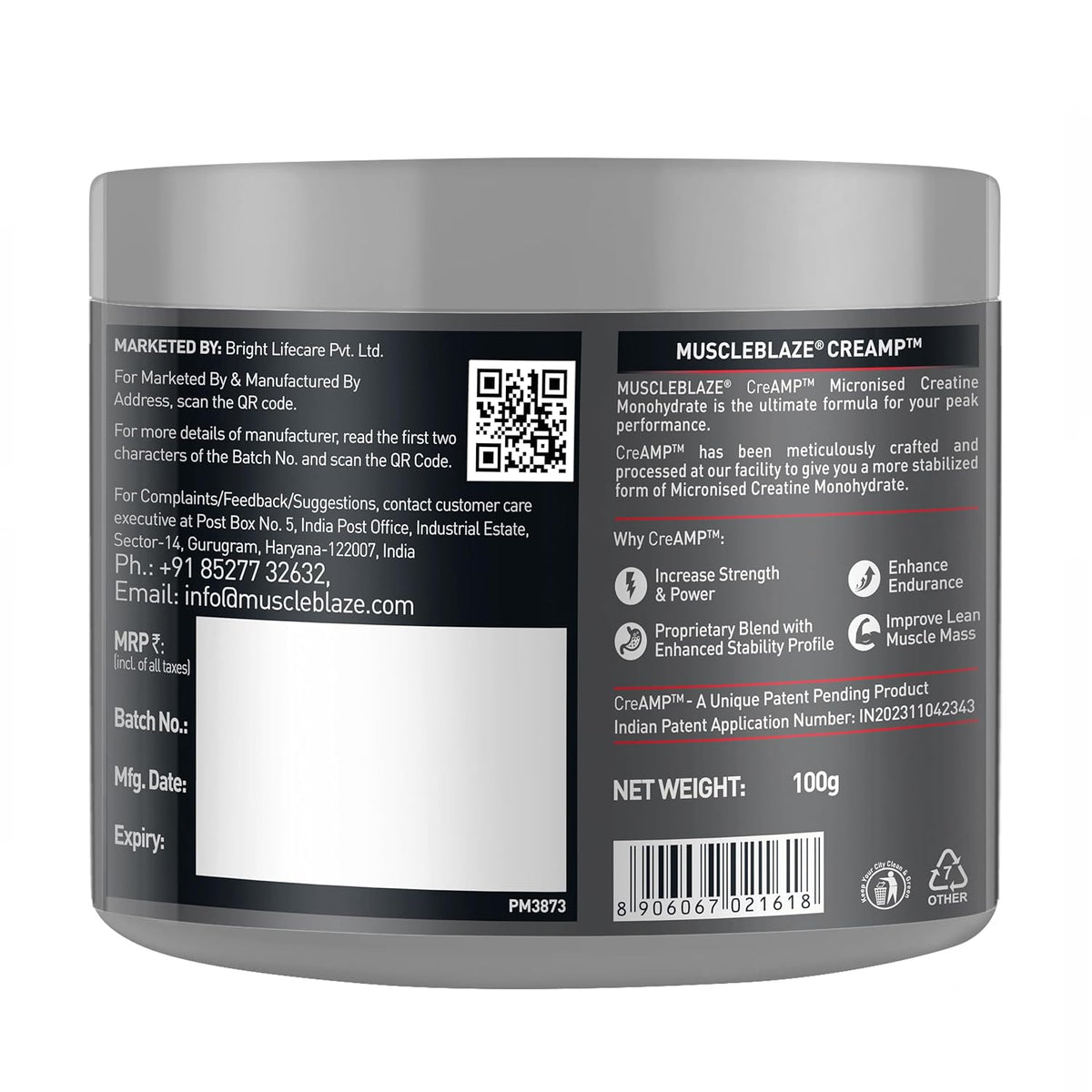 Muscleblaze Biozyme Performance Whey 2 kg & Creatine 100g Combo