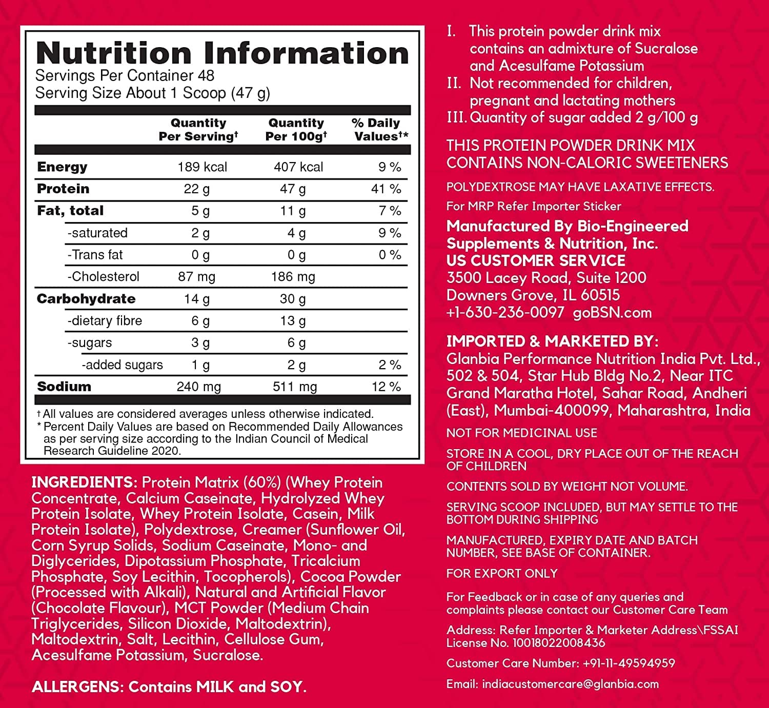BSN Syntha 6 Protein Powder - 5 lbs, 2.27 kg