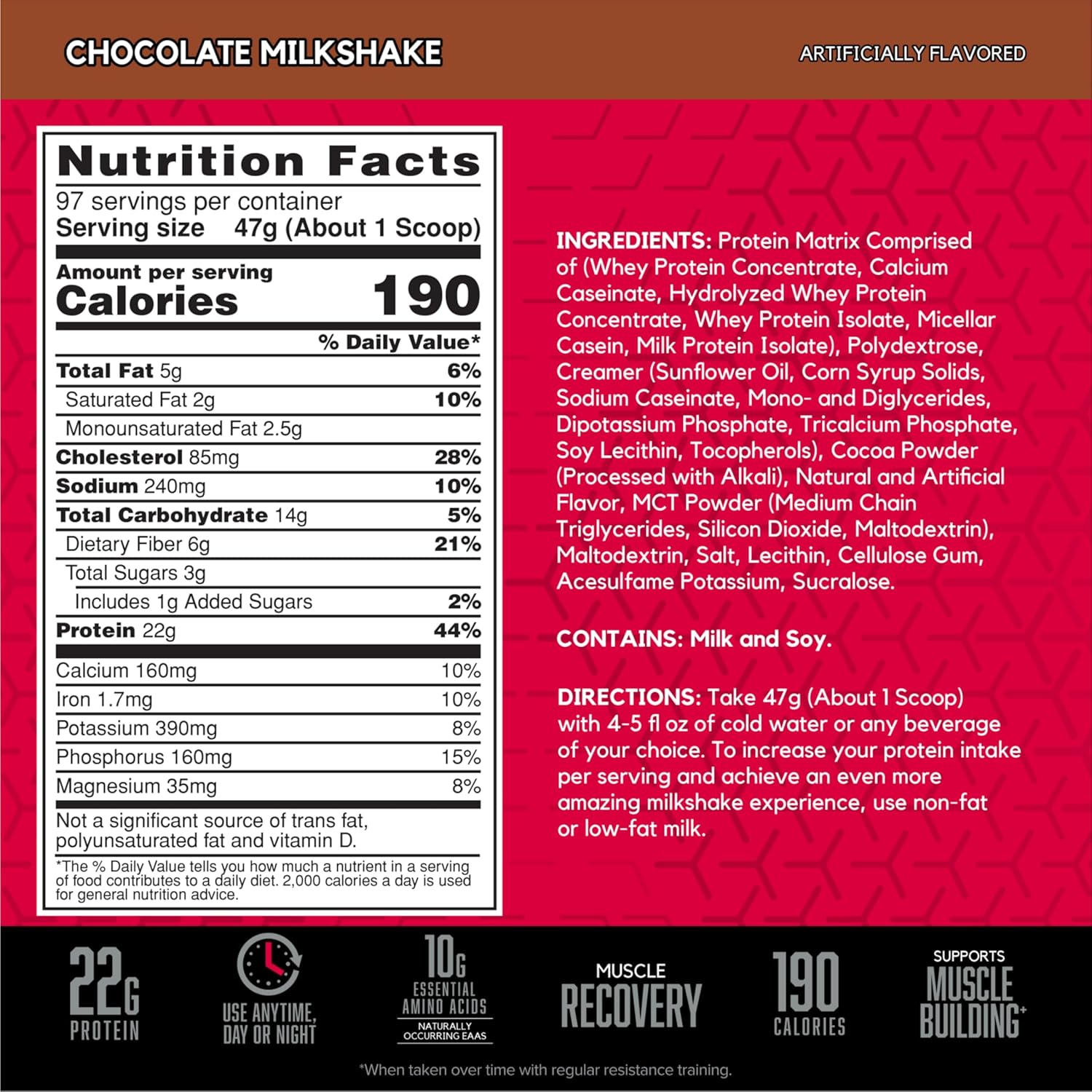 BSN SYNTHA-6 Protein Powder-Chocolate Milkshake,10.05 lb (97 Servings) 4.56 KG