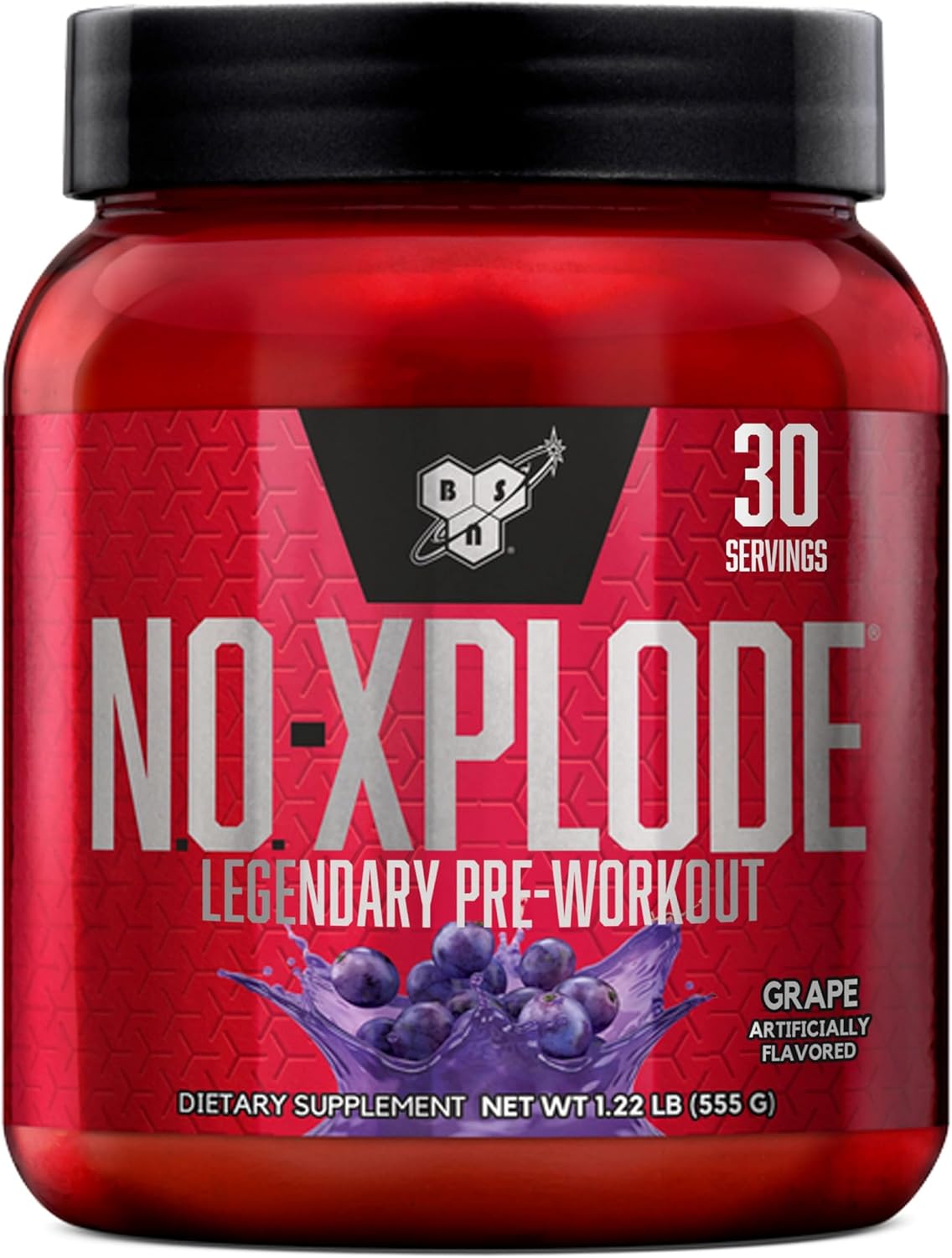 BSN NO XPLODE Pre Workout Supplement with Creatine, Beta-Alanine, and Energy 30 SERVINGS