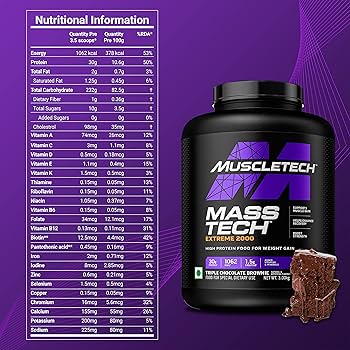 MuscleTech MassTech Extreme 2000 Triple Chocolate Brownie