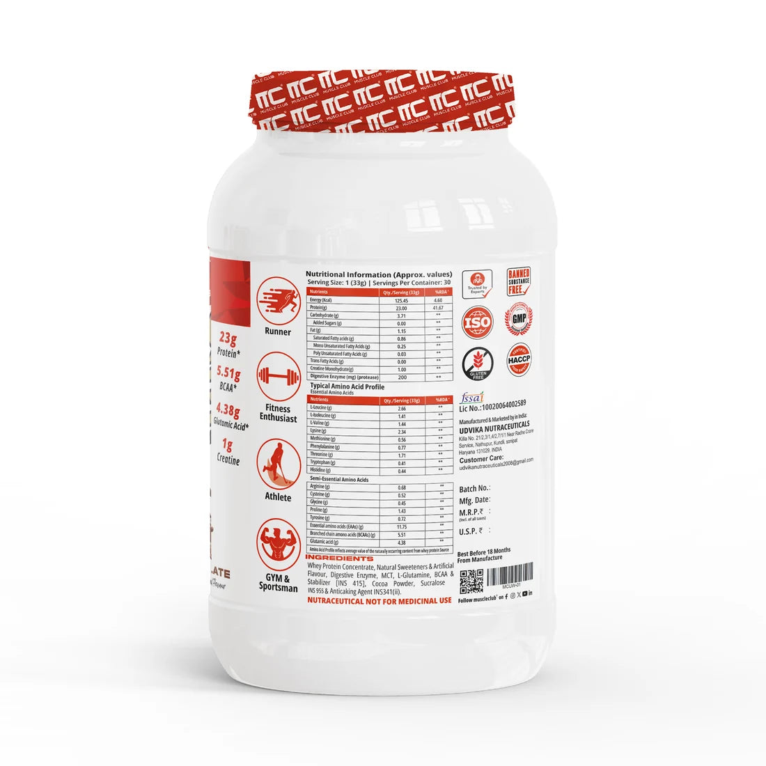 Muscle Club Ultra Whey | Chocolate | 2 Kgs