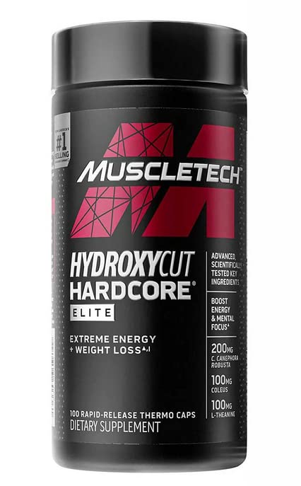 MuscleTech Hydroxy Cut Hardcore Elite (100 Thermo Capsules) Imported Version