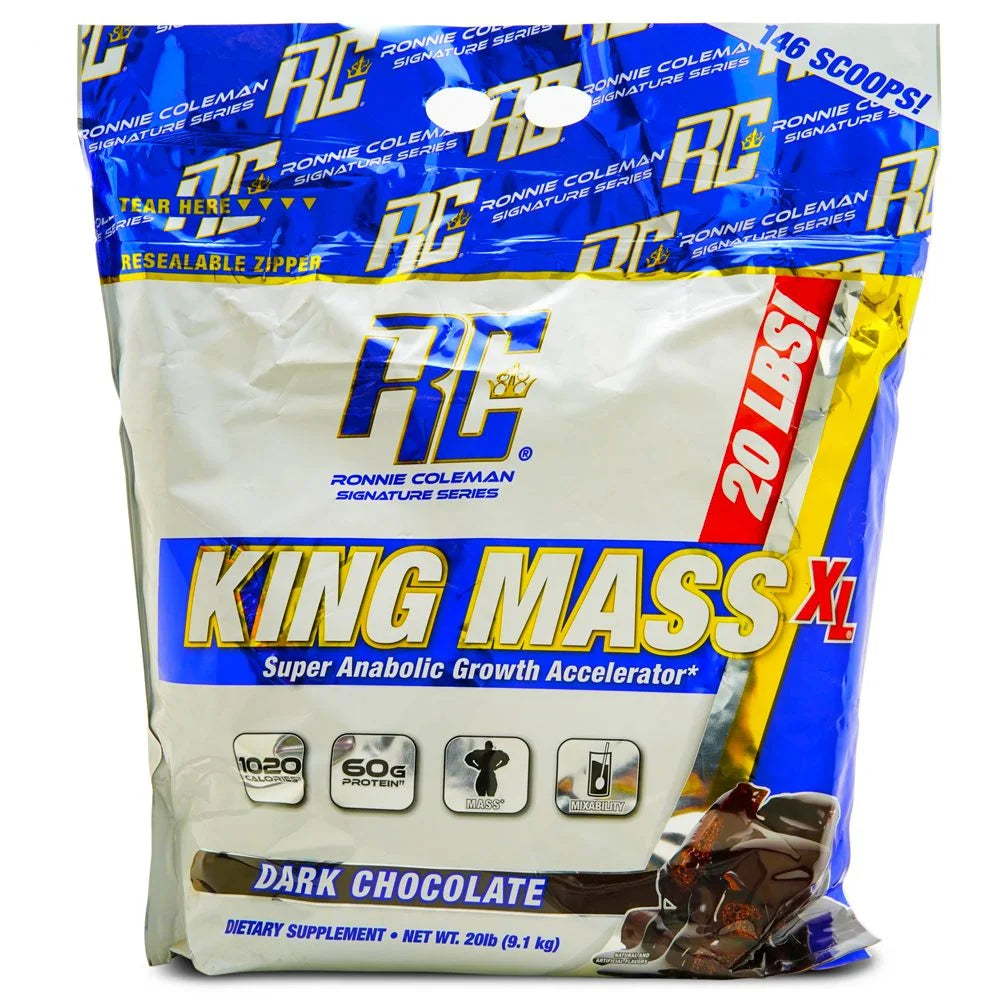 Ronnie Coleman Signature Series King Mass Premium Weight Gainer 20 Lbs  (Dark Chocolate)