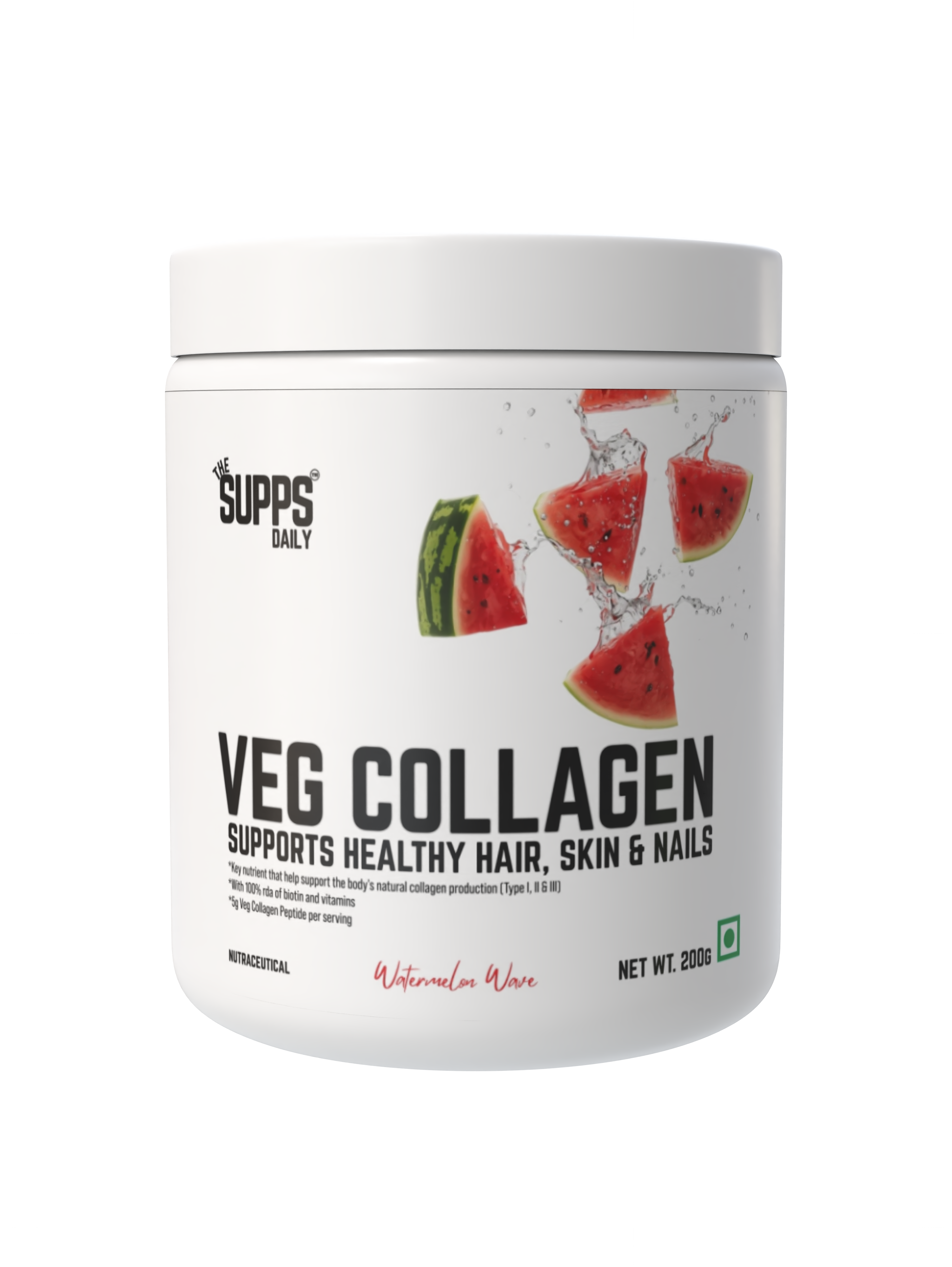 The Supps Veg Collagen | Skin, Hair, Nail, Bone & Immune Support | 200g