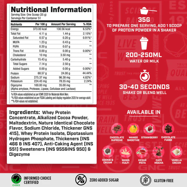 GNC PRO PERFORMANCE 100%Whey 1.81 kgs