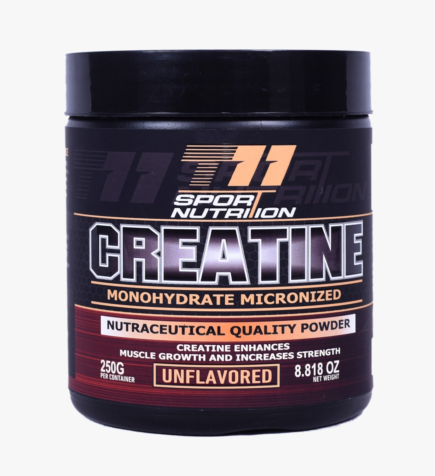 T11 Sport Nutrition Micronized Creatine Monohydrate – 250g (Unflavored)