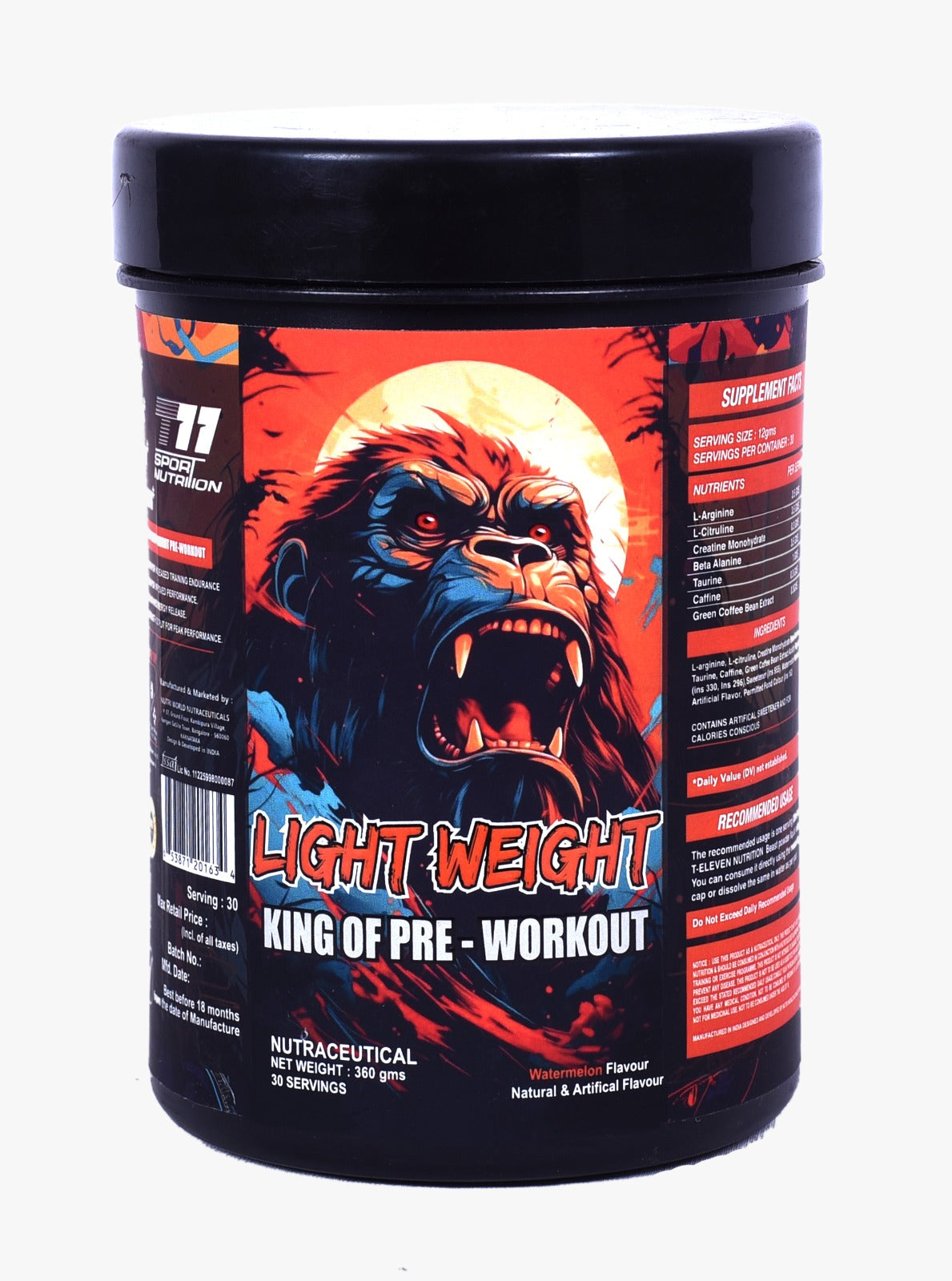 T11 Sports Nutrition Light Weight King Pre-Workout