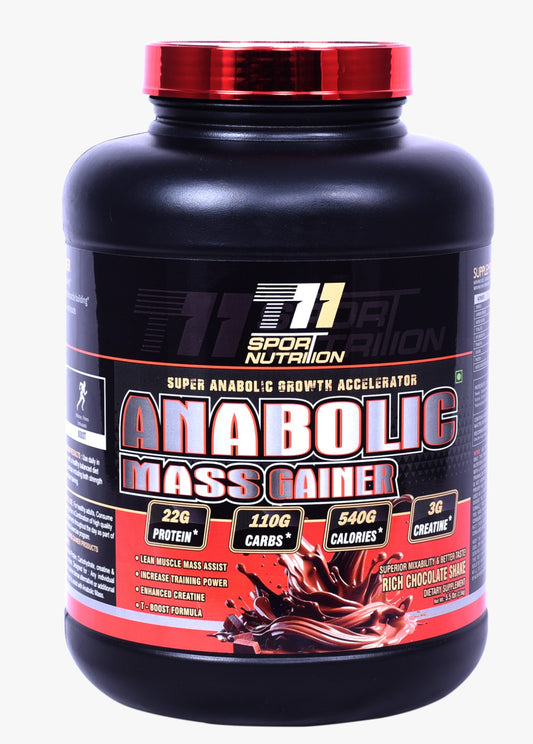 T11 Sport Nutrition Anabolic Mass Gainer – Rich Chocolate (5.5 lbs)