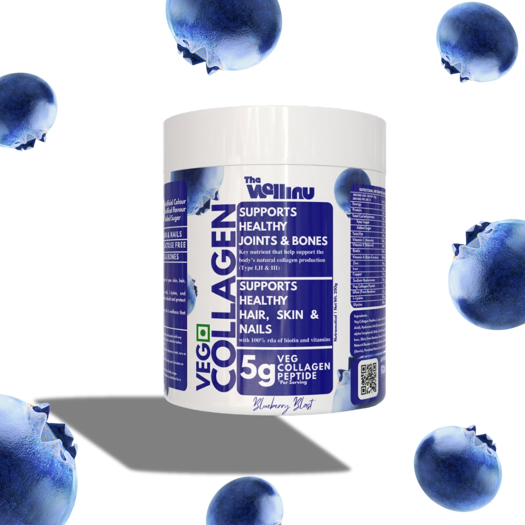 The Wellinu Veg Collagen | Skin, Hair, Nail, Bone & Immune Support | 250g