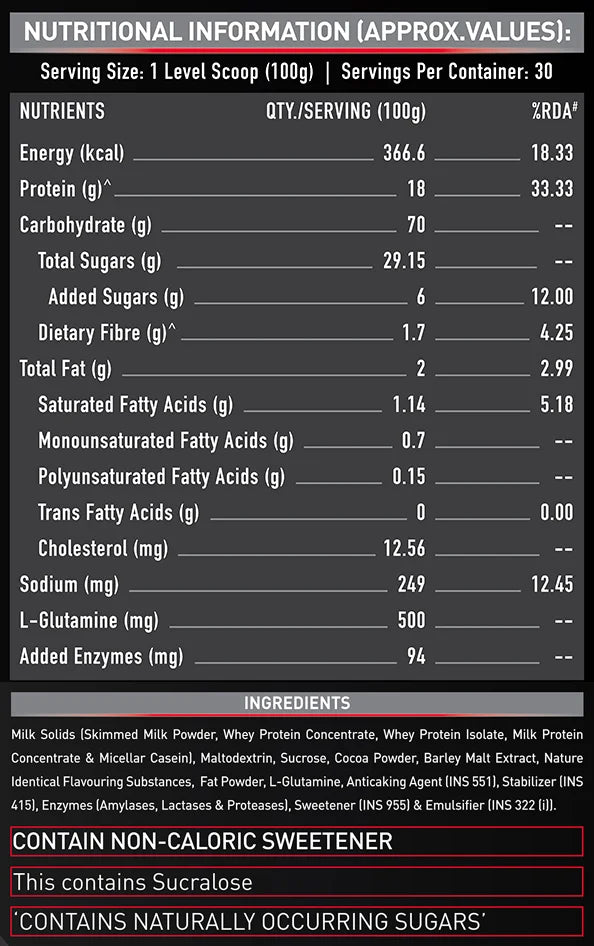 Muscleblaze Mass Gainer XXL Chocolate