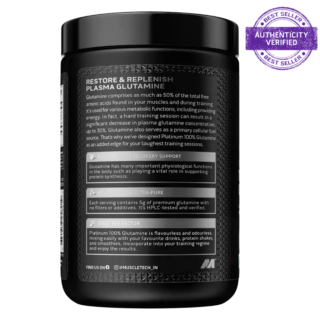 MuscleTech Essential Series Platinum Glutamine 250g