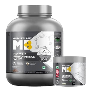 Muscleblaze Biozyme Performance Whey 2 kg & Creatine 100g Combo