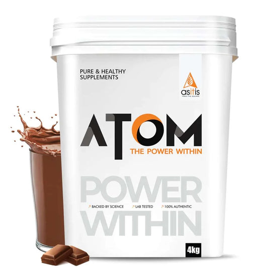 AS-IT-IS Nutrition ATOM 100% Whey Protein Isolate Ultra-Pure, 4 kg (8.8 lb), Double Rich Chocolate