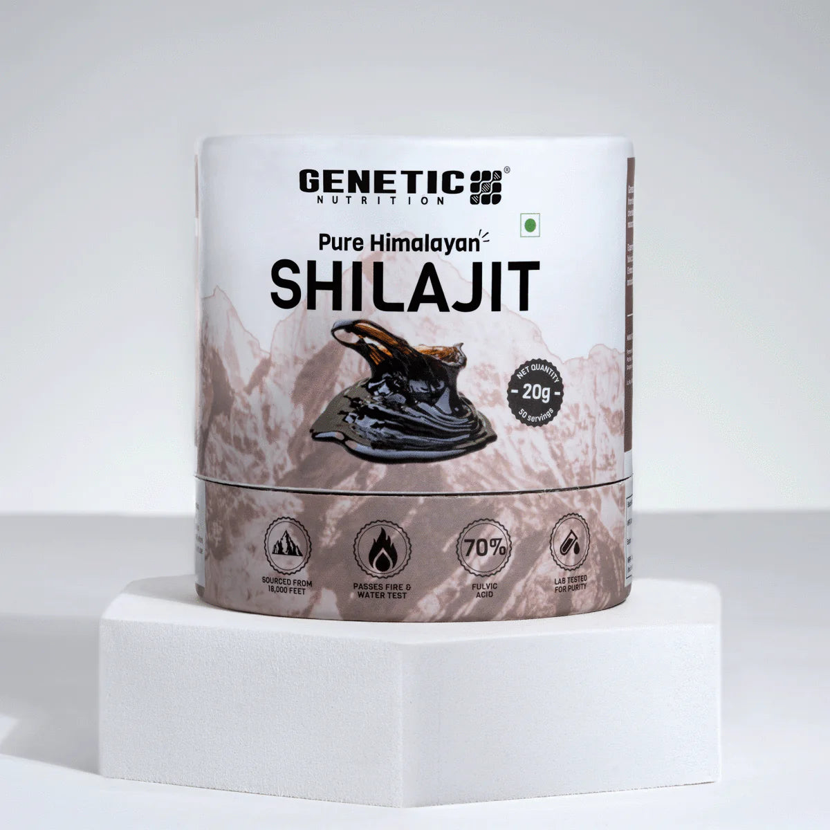 Genetic Nutrition Pure Himalayan Shilajit | Premium Shilajit Resin 20gm