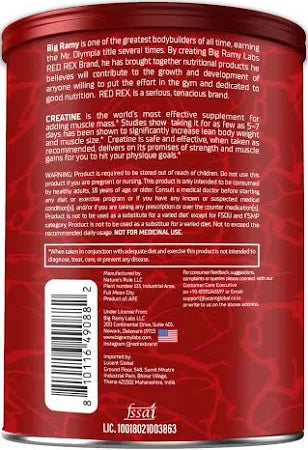 RED REX CREATINE 3000MG UNFLAVORED