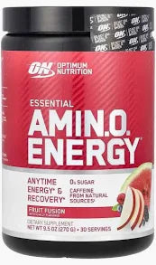 Optimum Nutrition, Essential Amin.O. Energy®, Orange, 9.5 oz (270 g)