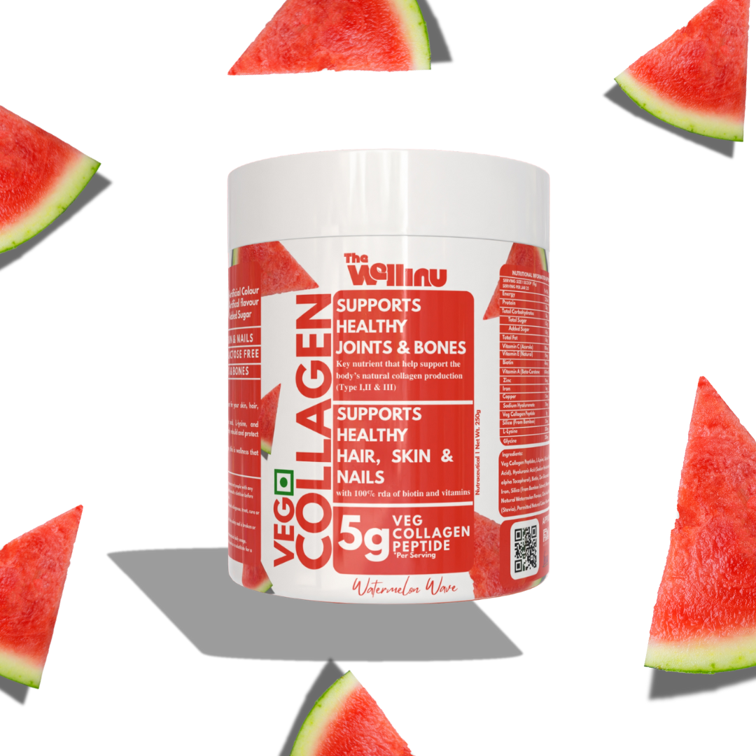 The Wellinu Veg Collagen | Skin, Hair, Nail, Bone & Immune Support | 250g