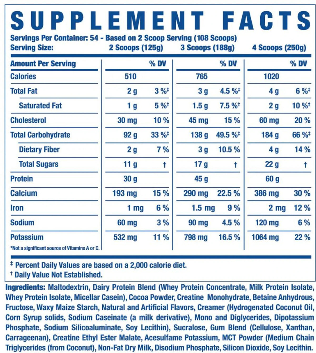 Ronnie Coleman King Mass 6Lbs | Vanilla Ice Cream