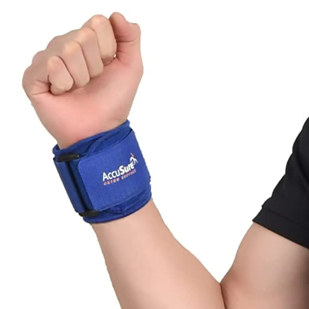 AccuSure Fitness Exercise Wrist Wrap Bands, Wrist Support for Gym, Sports for Men  Women