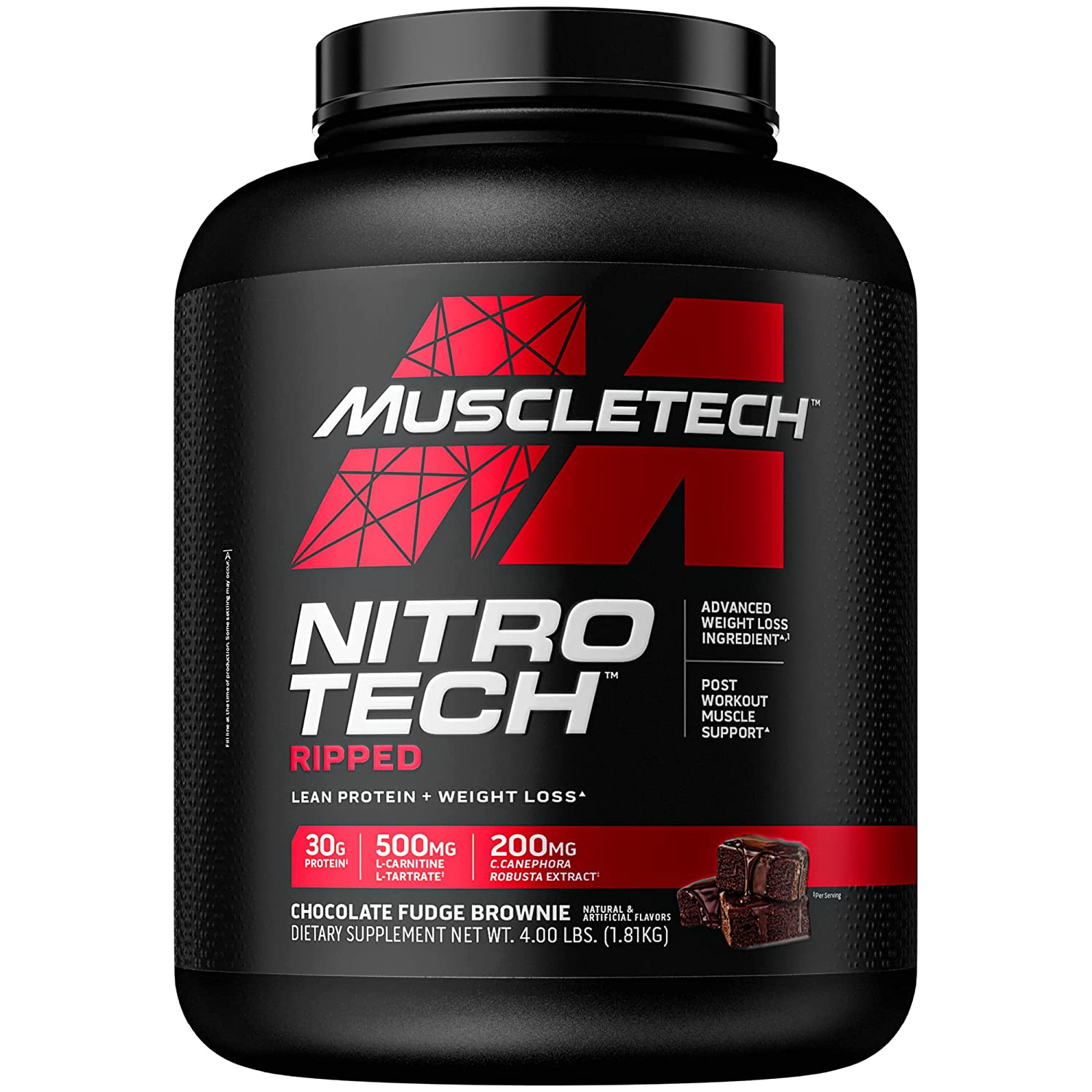 Muscletech Nitrotech Ripped Chocolate Fudge Brownie (1.81kgs)