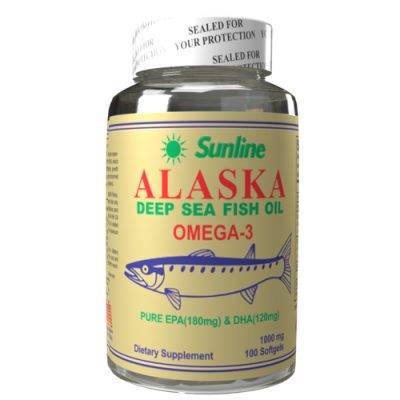 Sunline Alaska Deep Sea Fish Oil Omega-3, 100 Count