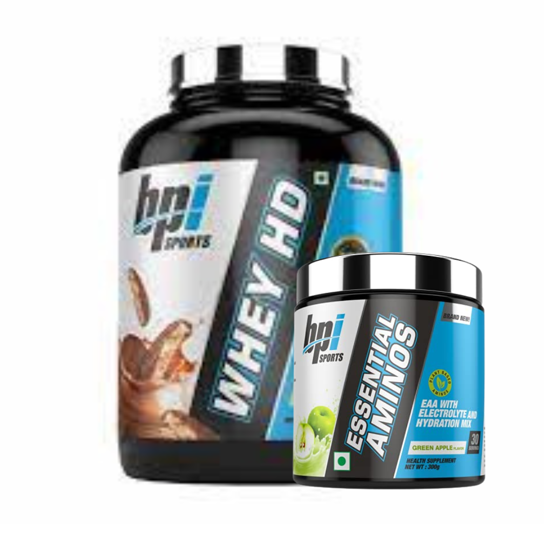 BPI Sports Whey-HD Ultra Premium  Chocolate Cookie + BPI Essential Aminos + Shaker